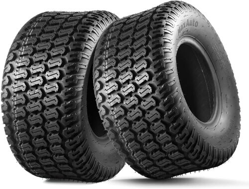 18x8.50-8 Tubeless Lawn Mower Tires 2 Pack, Load Range B Replacement for Lawn Tractors, Turf Tread Design