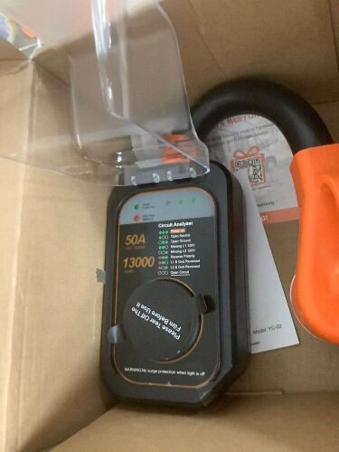 GEARGO 50 Amp RV Surge Protector, Auto Shutoff IP68 50 Amp RV Surge Protector, High-Energy Protection & Temperature Control, Full Circuit Analyzer for Travel Trailers