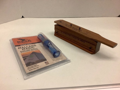 Duck Call Missing Spacer, World champion turkey call (lot of 2) - Lot 82