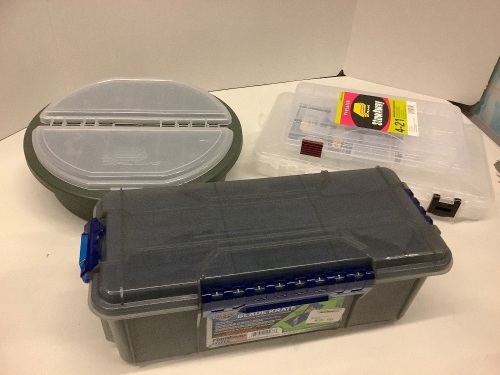 Lot of (3) Fishing Boxes - Lot 87