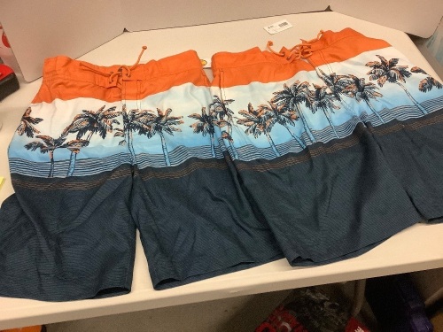 Lot of (2) Mens' Swim Trunks, Med. & Small - Lot 92