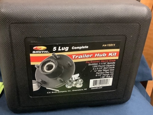 5 Lug Complete Trailer Hub Kit - Lot 100