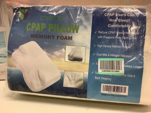 CPAP Pillow, Memory Foam - Lot 123