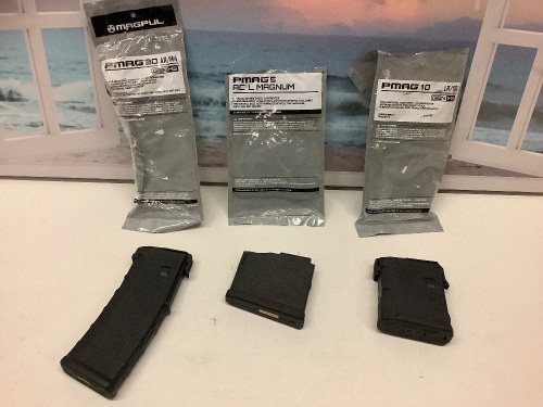 Lot of (3) Handgun accessories, PMAG 30 Ar/M4, PMAG AC L MAGNUM, PMAG 10 LR/SR - Lot 163