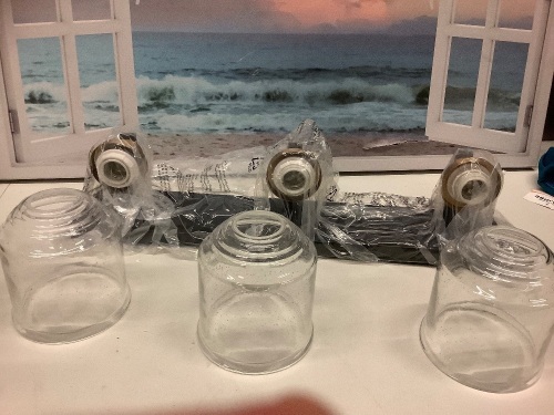 Lot of (3) Bathroom Light Fixtures - Lot 194