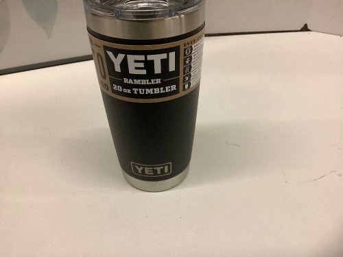 Yeti 20oz Ramber Tumbler, Missing Lid Parts - Lot 238