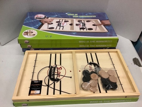 Lot of (5) Super Winner - The Original Sling Puck Game - Lot 242