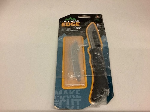 Outdoor Edge 3.0 Onyx EDC Replaceable Blade Knife - Lot 247