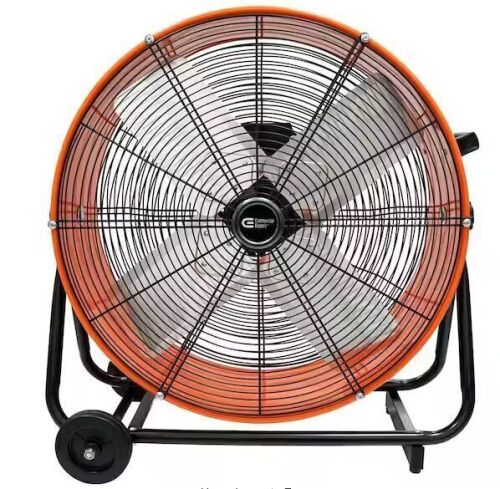 Commercial Electric 24 in. 2-Speed Heavy Duty Tilt Drum Fan
