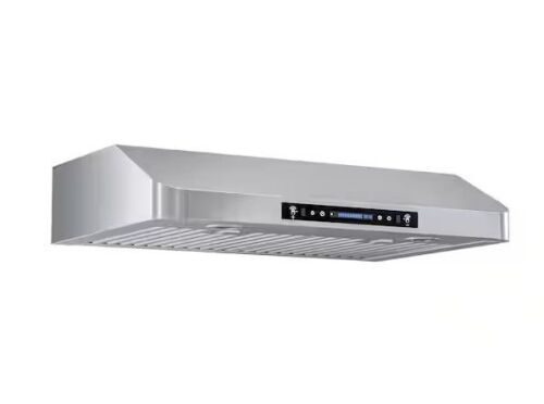 Throes 30 in. 900CFM Ducted Under Cabinet Range Hood in Stainless Steel with 3-Way Venting Adjustable LED and Gesture Control