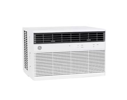 GE 8,000 BTU Smart Window Air Conditioner for 350 sq. ft. in White with Wi-Fi and Remote