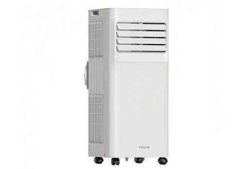 Vissani 6,000 BTU 115-Volt Smart Portable Air Conditioner Cools 250 sq. ft. with Dehumidifier and Remote, Powered by Hubspace