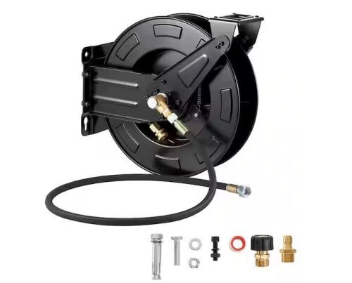 Retractable Pressure Washer Hose Reel 50 ft. x 3/8 in. 4000PSI Max