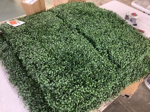 Artificial Hedge Wall Panels, 4 pc