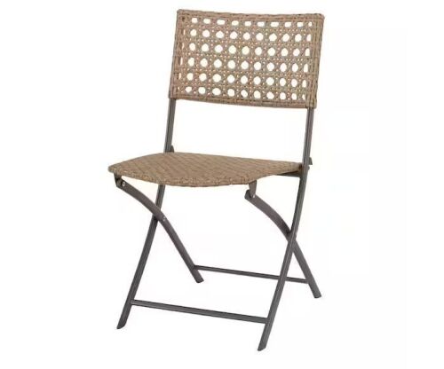 StyleWell Cane Folding Wicker Outdoor Dining Chair
