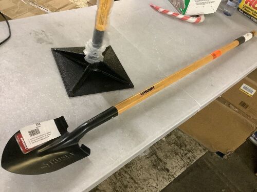 Huskey Shovel & DeWalt Steel Tamper