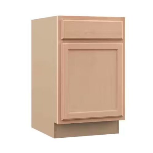 Hampton Bay Recessed Panel 21 in. W x 24 in. D x 34.5 in. H Assembled Base Kitchen Cabinet in Unfinished