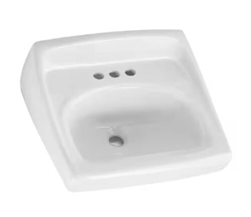 American Standard Lucerne 15 in. x 10 in. Wall Mounted Bathroom Sink in White Vitreous China