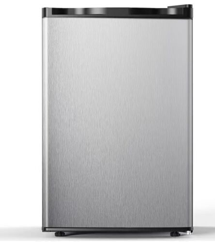 3.0 cu. ft. Upright Freezer Manual Defrost in Silver with Adjustable Temperature Controls