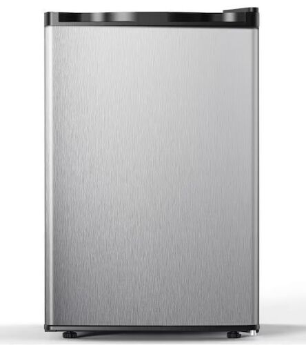 3.0 cu. ft. Upright Freezer Manual Defrost in Silver with Adjustable Temperature Controls