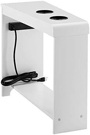 Naomi Home Jade Modern Side Table with Charging Station