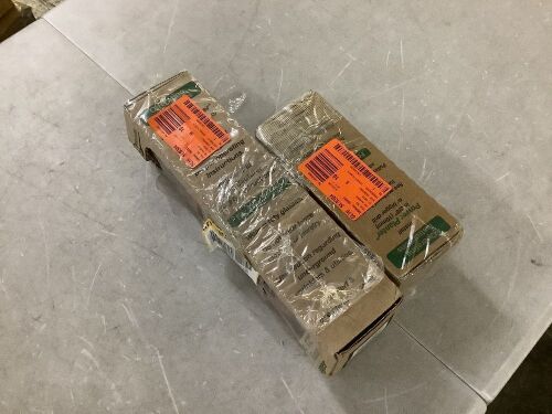 Lot of (2) Power Planter Orange Multi-Purpose Bulb Plant Auger, 12" x 3" & 7" x 3"