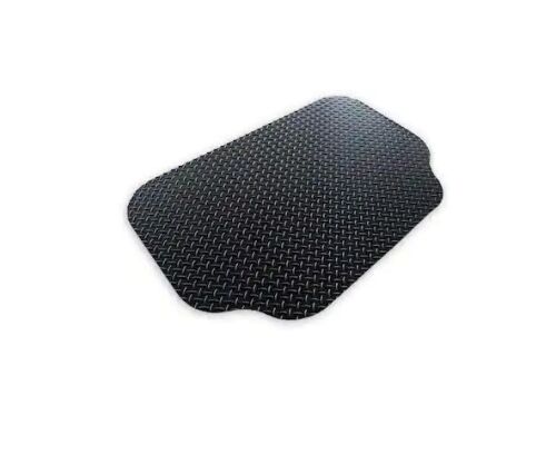 GrillTex 30 in. x 48 in. Black Diamond Plate Under-the-Grill Protective Deck and Patio Mat