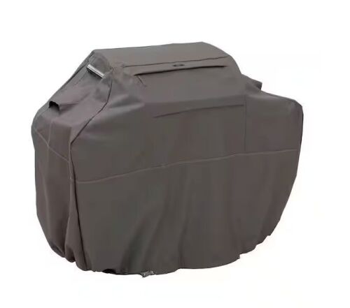Classic Accessories Ravenna 58 in. L x 24 in. D x 48 in. H BBQ Grill Cover in Dark Taupe