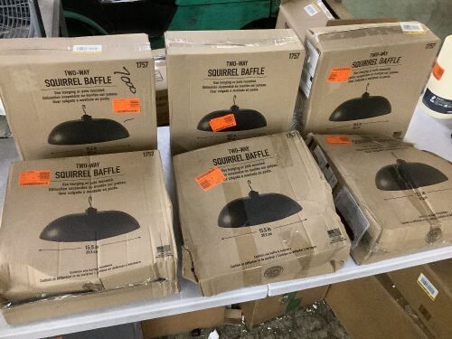 Lot of (6) 2-Way Squirrel Baffles