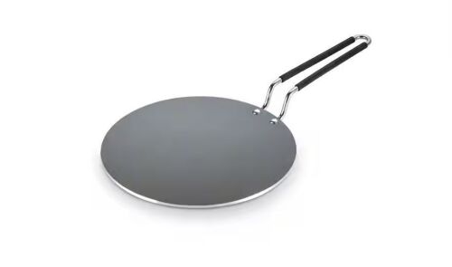 Tramontina Utsava 10.5 in. Ceramic-Coated Non-Stick Stainless Steel Frying Pan Concave Tawa