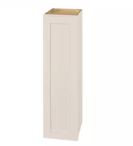 Hampton Bay Avondale 12 in. W x 12 in. D x 42 in. H Ready to Assemble Plywood Shaker Wall Kitchen Cabinet in Antique White