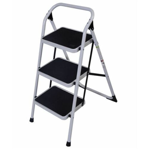 3 Step Ladder Folding Step Stool, 330 lb. Capacity