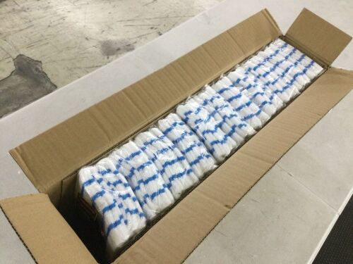 Case of (12) Rubbermaid 18 in. Disposable Mop Pad Refills (8-Pack)