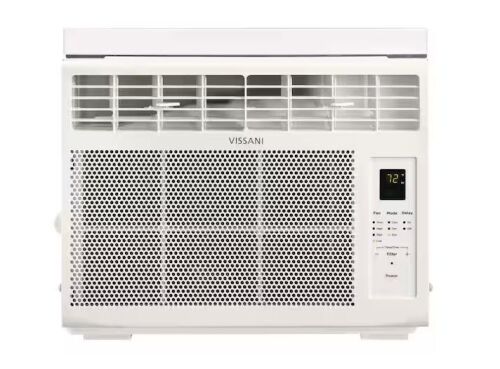 Vissani 6,000 BTU 115-Volt Window Air Conditioner for 250 sq. ft. Rooms in White with Remote