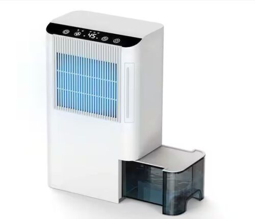 6.5 pt. 1,000 sq. ft. 30 dB Quiet Rotary Desiccant Dehumidifier with 0.66 Gal. Bucket, Drain Hose