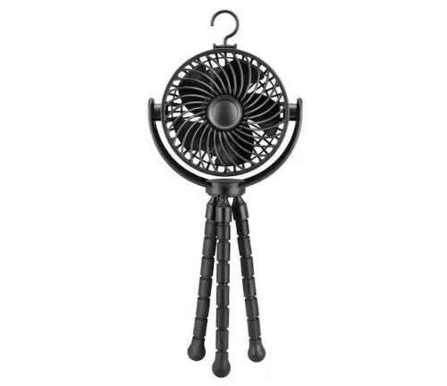 4 in. Personal Octopus Clip on Fan in Black