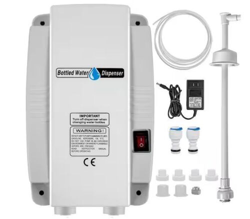 VEVOR Bottled Water System 20 ft. Single Inlet Water Dispensing System with AC/DC Adapter for Ice Maker Water Dispensers
