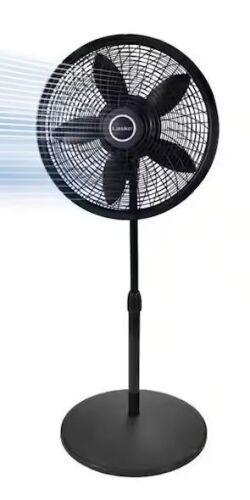 Lasko Cyclone 18 in. 3 Speed Oscillating Pedestal Fan with Adjustable Height, Tilt Back Head, Easy Assembly