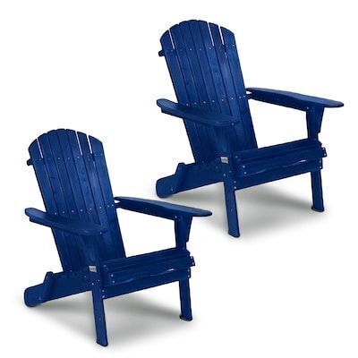 VINGLI 2-Pcs Folding Adirondack Chairs for Outdoor