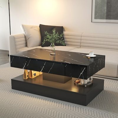 16.93IN High LED Coffee Table