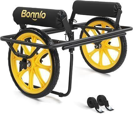 Adjustable Kayak Cart with 15" Wheels