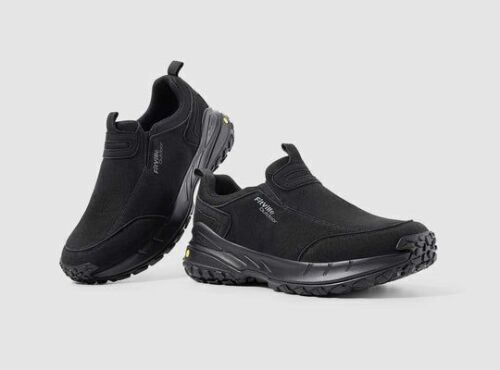 FitVille Men's Low-Top LugMax Outdoor Slip-On V3, Size 13 EW