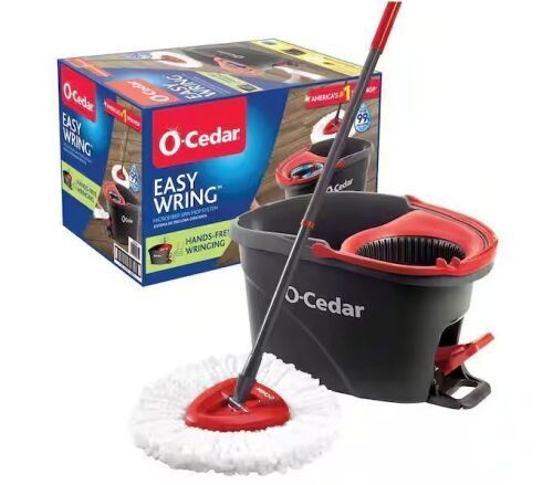 O-Cedar EasyWring Microfiber Spin Mop with Bucket System
