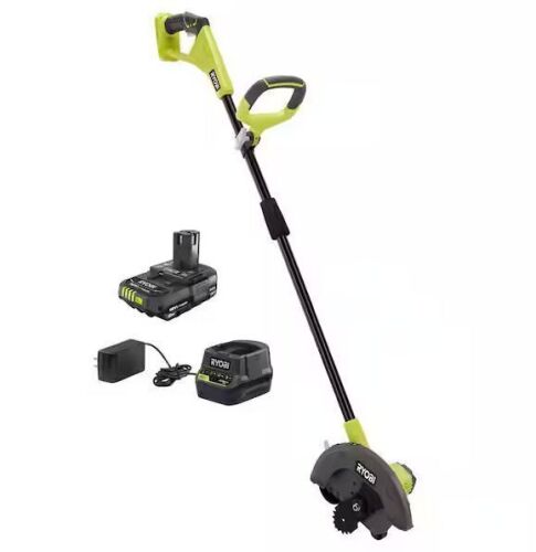 RYOBI ONE+ 18V 9 in. Cordless Battery Edger with 2.0 Ah Battery and Charger