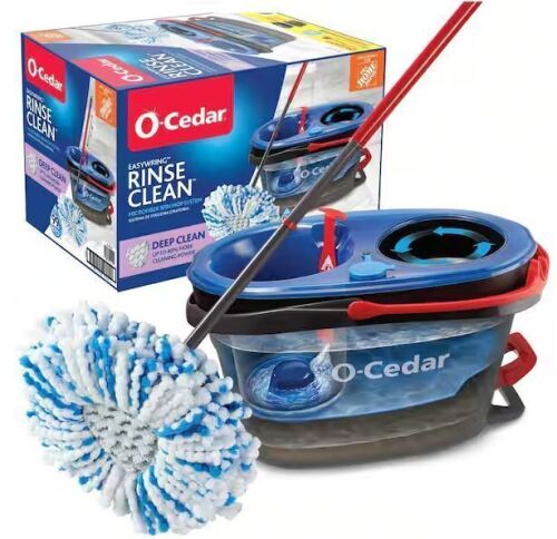 O-Cedar RinseClean Deep Clean Microfiber Spin Mop