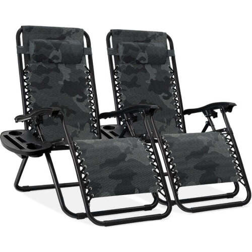 Set of 2 Adjustable Zero Gravity Patio Chair Recliners w/ Cup Holders 4.6 out of 5 stars, average rating value. Read 2222 Reviews. Same page link. 4.6 (2222) Write a review