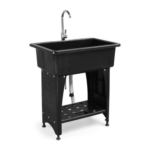 30 inch Utility Sink Washing Room Sink Laundry Tub with Faucet