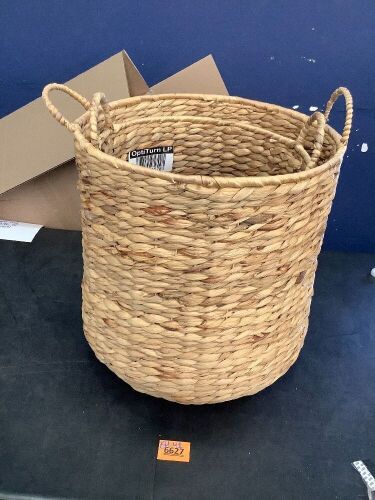 2-Piece Round Nesting Baskets W/Handles