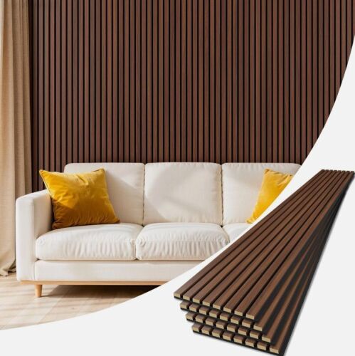 Panels 4 Pack Acoustic Soundproof Wood Wall Slat