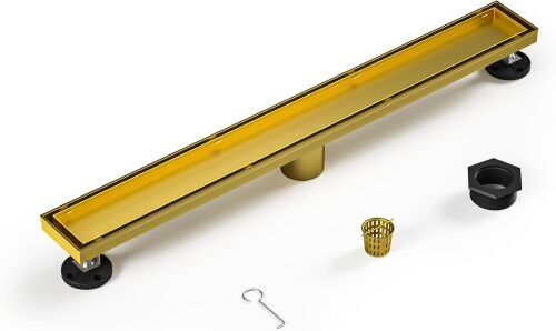 Linear Shower Drain, 304 Stainless Steel Floor Drain 24"
